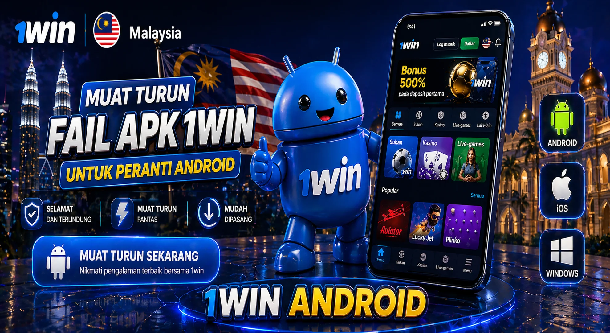 muat turun fail apk 1win untuk peranti android