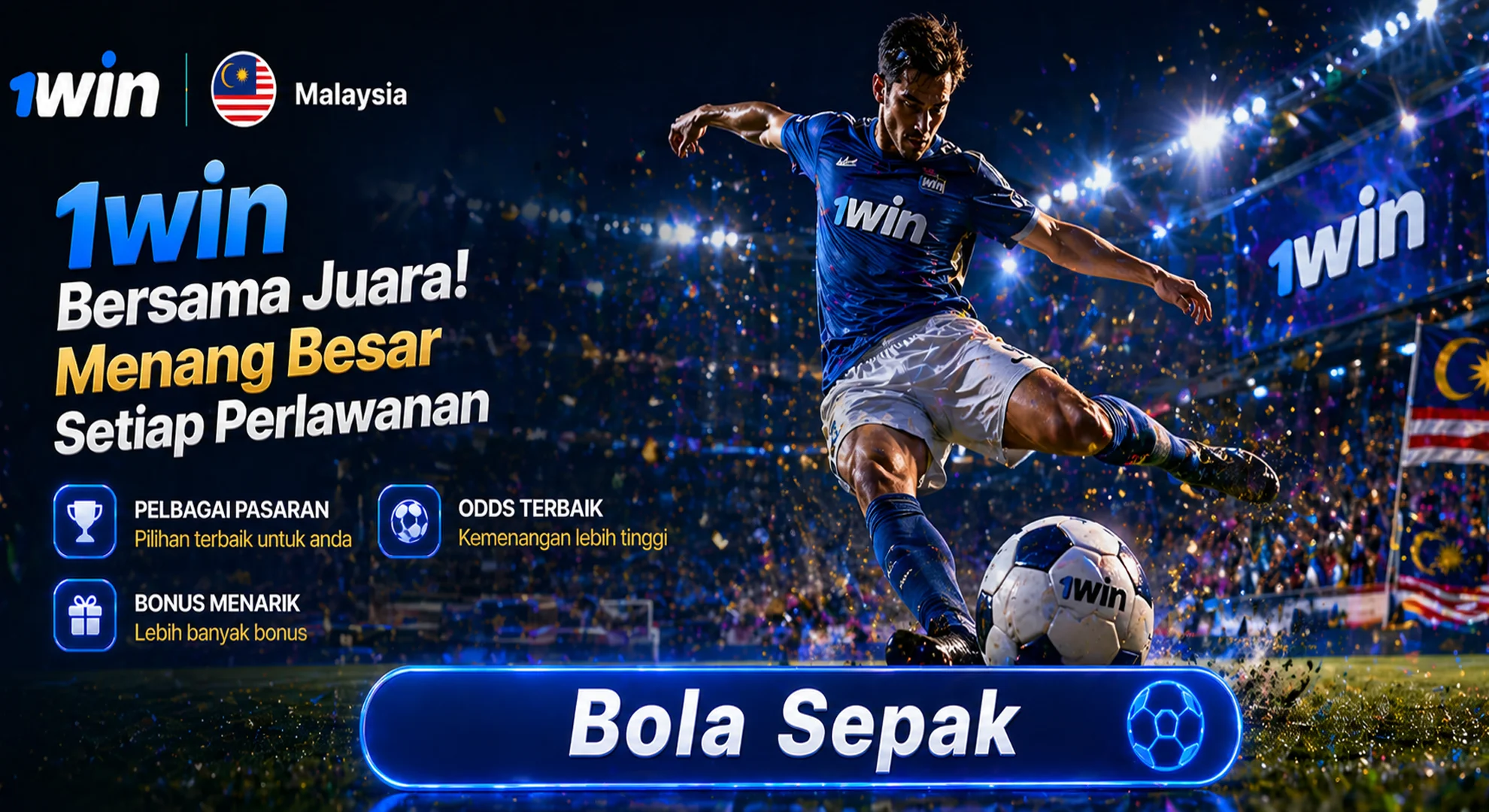 1win bola sepak